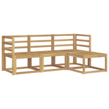 Outdoor Sofa Set 4 pcs White 185.5 x 122.5 x 73 cm 3387438