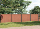Fence Panel Brown 1218x186 cm WPC 3282804
