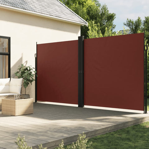 Retractable Side Awning Brown 200x1000 cm 4004764