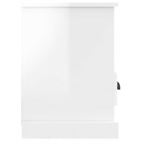 TV Cabinet High Gloss White 80x35x50 cm Engineered Wood 816282