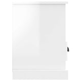 TV Cabinet High Gloss White 80x35x50 cm Engineered Wood 816282