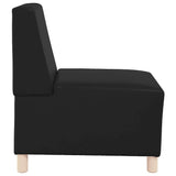 Modular Sofa Unit Armless Black 55 x 74 x 82 cm Faux Leather 4108494