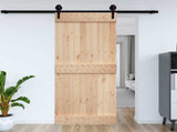 Door NARVIK Natural 95 x 210 cm Solid Pine Wood 42047086