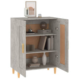 Sideboard Concrete grey Engineered wood, solid eucalyptus wood 812136