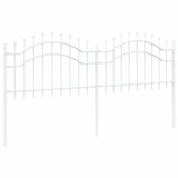Garden Fence Woerden White 240 x 115 cm Powder-coated steel 42003968