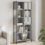 ZNTS Bookcase Grey Sonoma 72x28x172 cm Engineered Wood 3213655