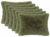 Cushion with Pillow HEERLEN 12 pcs Green PV Fleece 924804