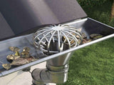 Gutter Leaf Guard 8 pcs Silver 110 mm Stainless Steel 42019389