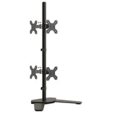 Dual Monitor Stand Black Steel VESA 75/100 mm 358007