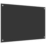 Kitchen Backsplash Dark Grey 90 x 60 cm Tempered Glass 42001246