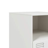 Bedside Cabinets 2 pcs White 34.5x39x44 cm Steel 841762