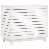 Laundry Basket White 88.5x44x76 cm Solid Wood Pine 832324