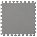 Pool Ground Mat 16 pcs 235 cm Round EVA Foam Grey 42042634