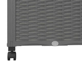 Garden Planter with Trellis&Wheels Light Grey 120 x 40 x 146 cm 3423059