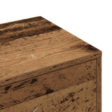 Sideboard with 6 Drawers Old Wood 50x34x96 cm Engineered Wood 855890
