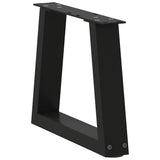 Coffee Table Legs V-Shape 2 pcs Black 30x cm Steel 4012520
