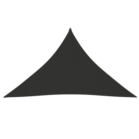 ZNTS Sunshade Sail Oxford Fabric Triangular 5x5x6 m Anthracite 135128