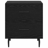 Bedside Cabinet Black Oak 40 x 35 x 47.5 cm Engineered Wood 882045