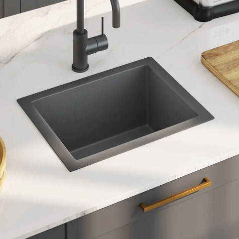 Handmade Kitchen Sink Black Stainless Steel 51507