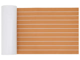 Boat Mat Striped Brown and White 240 x 60 cm EVA 42046774