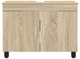 Bathroom Vanity Unit Sonoma Oak 60 x 35 x 60 cm Engineered Wood 889397