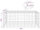 Gabion with 3.5 mm Wire and 10x10 cm Mesh 100x100x50 cm 3463364