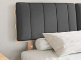 Bed Frame with Upholstered Headboard Dark Grey 120 x 190 cm 877505
