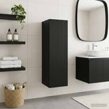 Wall-mounted Bathroom Cabinet Black 33 x 34.5 x 100 cm 890523