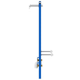Bathroom Wall Support Height Adjustable Blue 50 x 3 x 112 cm 4106573