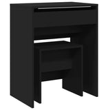 Dressing Table and Stool Black 60x40x113.5 cm 848214