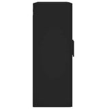 Wall Mounted Cabinet Black 69.5x34x90 cm Engineered Wood 830405