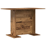 ZNTS Dining Table Old Wood 110x60x75 cm Engineered Wood 863164