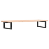 Basin Shelf Wall Mounted Steel and Solid Wood Oak 3302549
