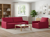 Sofa Set 2 pcs Wine Red Velvet 3433208