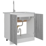 Sink Bottom Cabinet Lyon Grey Sonoma 80x46x81.5 cm Engineered Wood 815565