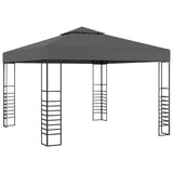 Garden Marquee with LED String Lights 3x3 m Anthracite 3070306