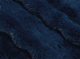 Anti-Slip Faux Rabbit Fur Blanket Olite 4 pcs Marine Blue 42021829