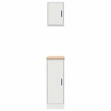 ZNTS Garage Cabinets 2 pcs White Engineered Wood 3328287