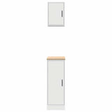 Garage Cabinets 2 pcs White Engineered Wood 3328287