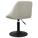 Swivel Dining Chairs 2 pcs Cream Velvet 335326