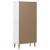 Bookcase MOLDE White 85x35x170,5 cm Solid Wood Pine 350541