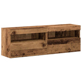 TV Cabinet Set Wall-mounted 6 pcs Old wood Engineered wood 3334380