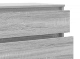 Drawer Cabinet Grey Sonoma 60x36x103 cm Engineered Wood 823022