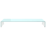 ZNTS TV Stand/Monitor Riser Glass Green 100x30x13 cm 244147