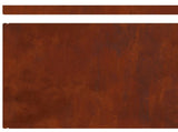 Lawn Edging 4 pcs Rusty 450 x 0.05 x 25 cm Weathering Steel 868039
