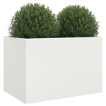 ZNTS Planter White 62x47x46 cm Steel 841602