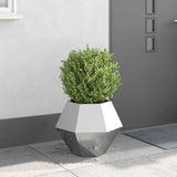 Planter Silver 50 x 50 x 40 cm Galvanised Steel 884062
