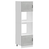 Oven Cabinets 2 pcs Lucca Concrete Grey Engineered Wood 3315045
