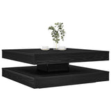 Coffee Table 360-Degree Rotatable Black Oak 90x90x34.5 cm 3321352
