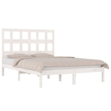 Bed Frame without Mattress White 140x190 cm Solid Wood Pine 3104459